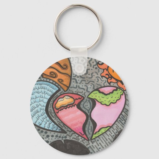 ハート キーホルダー (裏面)