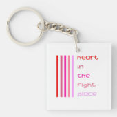 ハート キーホルダー (正面)