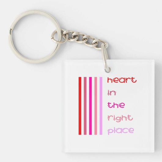 ハート キーホルダー (正面)