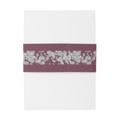 ハート&グリッター – ラベンダー 招待状ベリーバンド (裏面例)