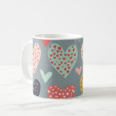 ハート コーヒーマグカップ (正面左)