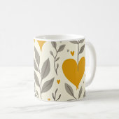 ハート コーヒーマグカップ (正面右)