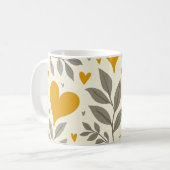 ハート コーヒーマグカップ (正面左)