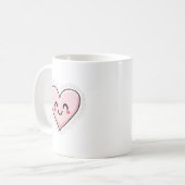 ハート コーヒーマグカップ (正面左)
