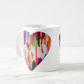 ハート コーヒーマグカップ (正面左)