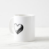 ハート コーヒーマグカップ (正面左)
