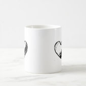ハート コーヒーマグカップ (中央)