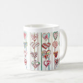 ハート コーヒーマグカップ (正面右)