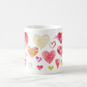 ハート コーヒーマグカップ (中央)