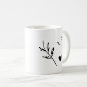 ハート コーヒーマグカップ (正面右)