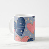 ハート コーヒーマグカップ (正面左)