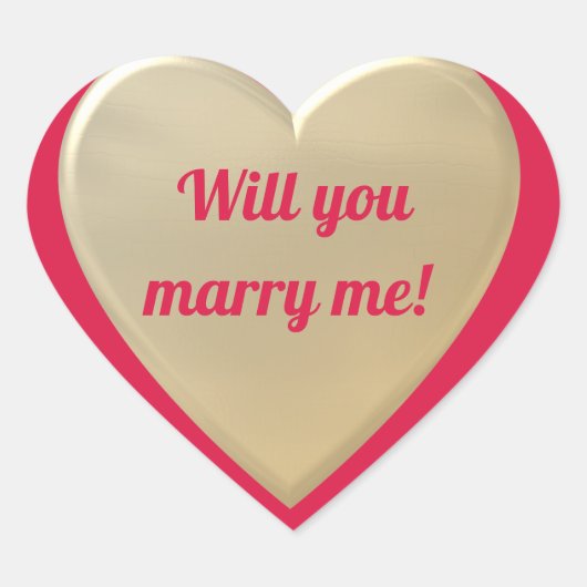 ハート ゴールド,名入れ ハートシール (正面)