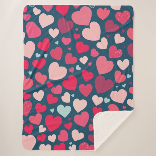 ハート シェルパブランケット (正面)