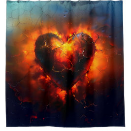 ハート シャワーカーテン