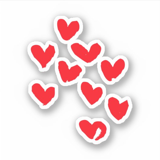 ハート シール (正面)