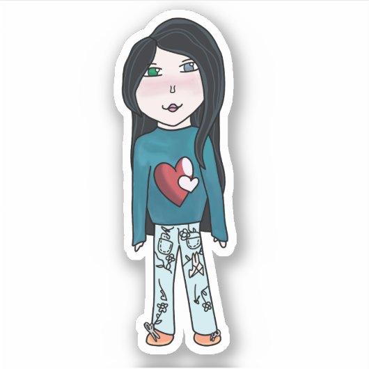 ハート シール (正面)