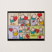 ハート ジグソーパズル (横)