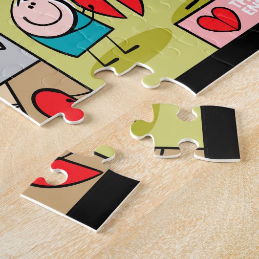 ハート ジグソーパズル (側面)