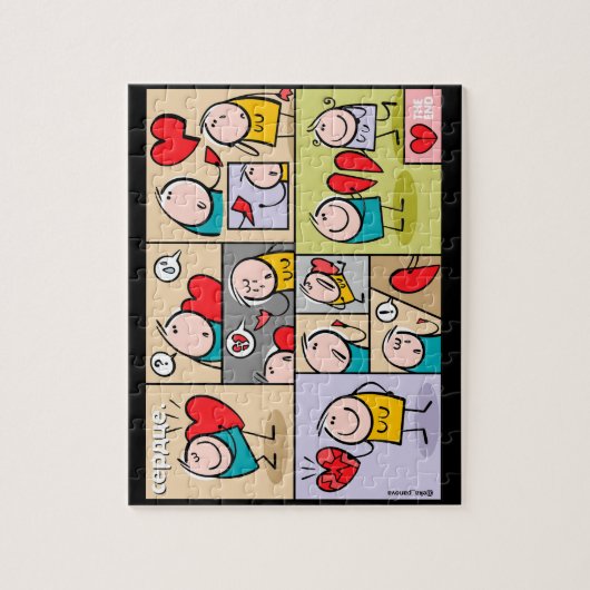 ハート ジグソーパズル (縦)