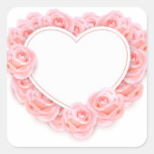 ハート スクエアシール (正面)