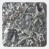 ハート スクエアシール (正面)