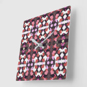 ハート スクエア壁時計 (傾斜)