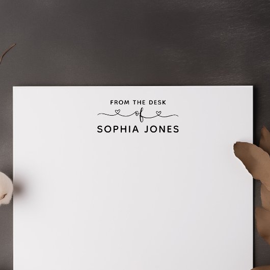 ハート・スクリプトのデスクから セルフインキングスタンプ