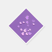 ハート スタンダードカクテルナプキン (角)