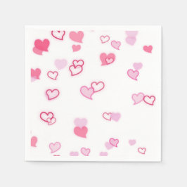 ハート スタンダードカクテルナプキン