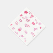 ハート スタンダードカクテルナプキン (角)