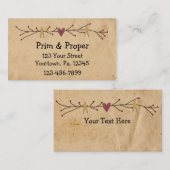 ハート&スターズビジネスカード 名刺 (正面/裏面)