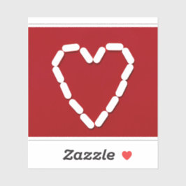 ハート.ストップうつ。ビニールカスタムカットのシール シール