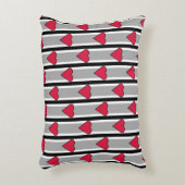 ハート ストライプの アクセントクッション (正面(垂直))