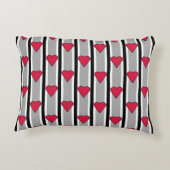 ハート ストライプの アクセントクッション (裏面)