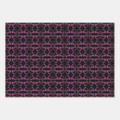 ハート、ストライプバレンタイン包装紙 ラッピングペーパーシート (正面)