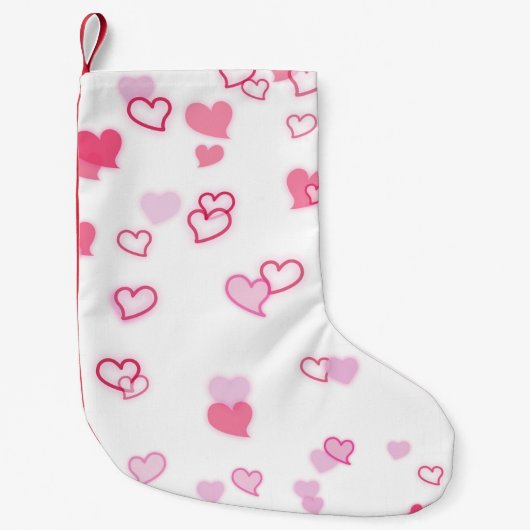 ハート スモールクリスマスストッキング (正面)