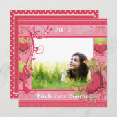 ハート&スワール卒業写真クラス2012 案内状 (正面/裏面)