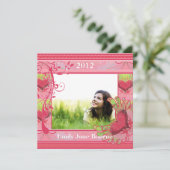 ハート&スワール卒業写真クラス2012 案内状 (スタンド正面)