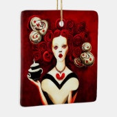 ハート セラミックオーナメント (右)