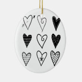 ハート セラミックオーナメント (右)