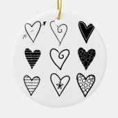 ハート セラミックオーナメント (正面)