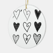 ハート セラミックオーナメント (左)