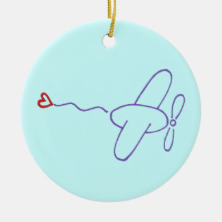 ハート セラミックオーナメント