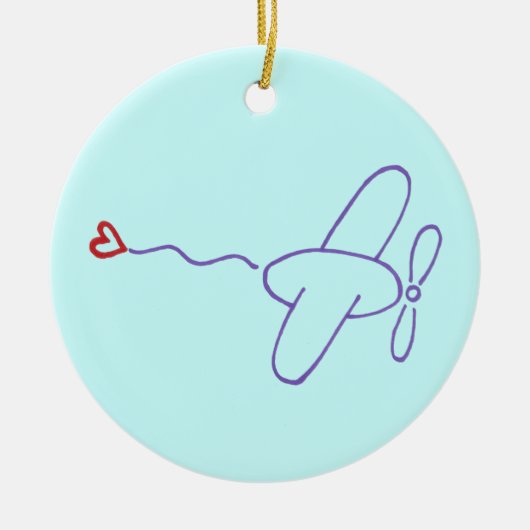 ハート セラミックオーナメント (正面)