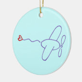 ハート セラミックオーナメント (左)