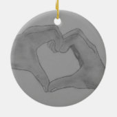 ハート セラミックオーナメント (裏面)