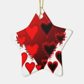 ハート セラミックオーナメント (左)