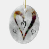 ハート セラミックオーナメント (右)