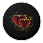 ハート セラミックノブ (正面)