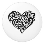 ハート セラミックノブ (正面)